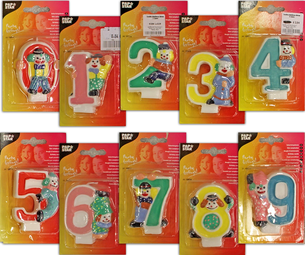 Svecīte dzimšanas dienas 0 Clown 1194102