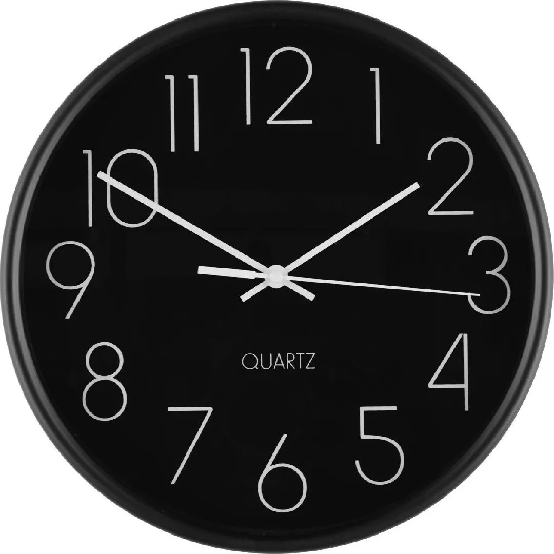 Pulkstenis sienas 4Living Hour melns 25cm