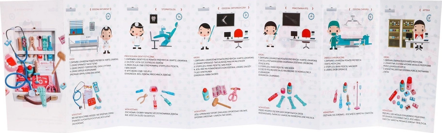 Wooden Doctor set for children 3+