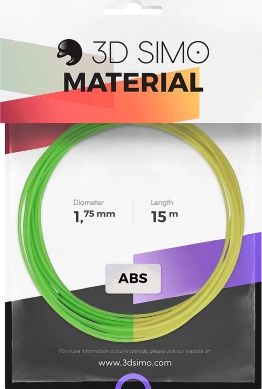 3DSimo Filament ABS zielony (G3D3005) 8594177460870