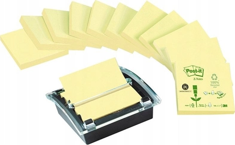 Z-notes Post-it gul recycled 12blk +