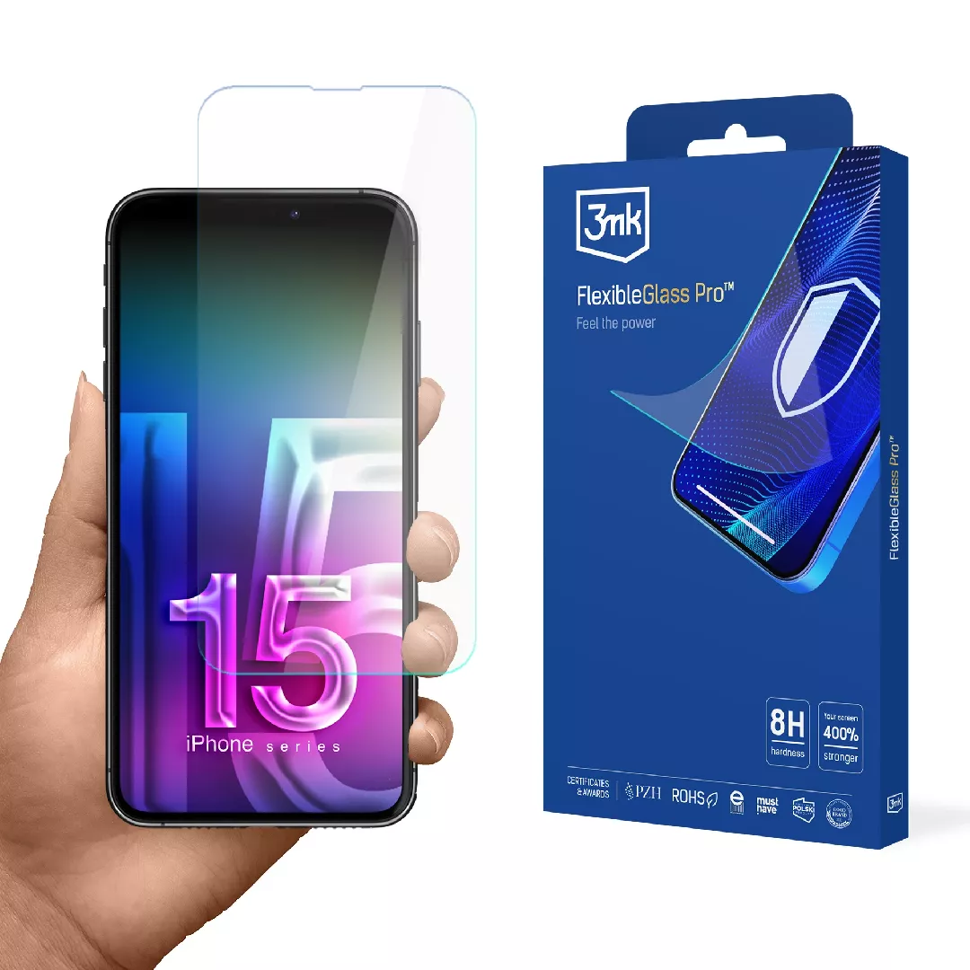 Apple iPhone 15 - 3mk FlexibleGlass