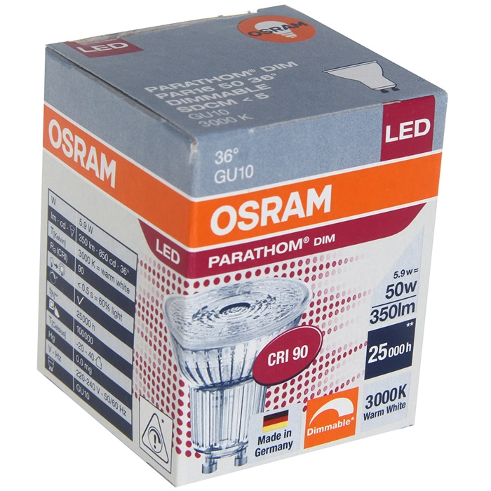 Bulb PAR16 3.7(50)W/930 GU10 36*