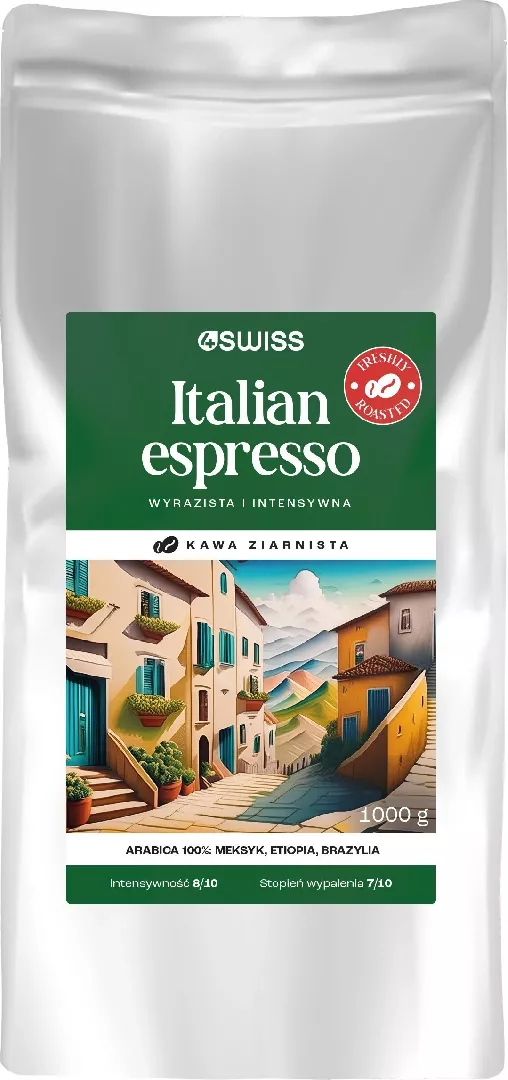 Kawa ziarnista 4Swiss Italian Espresso świeżo