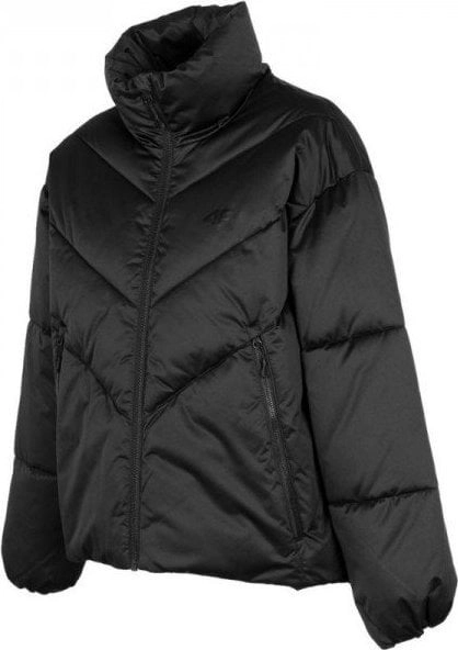 Women````s jacket 4F deep black H4Z22