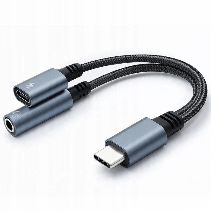 Qoltec Adapter przejściówka 2w1 USB-C USB-C
