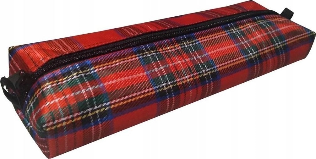 School pencil case NS02  red checkered