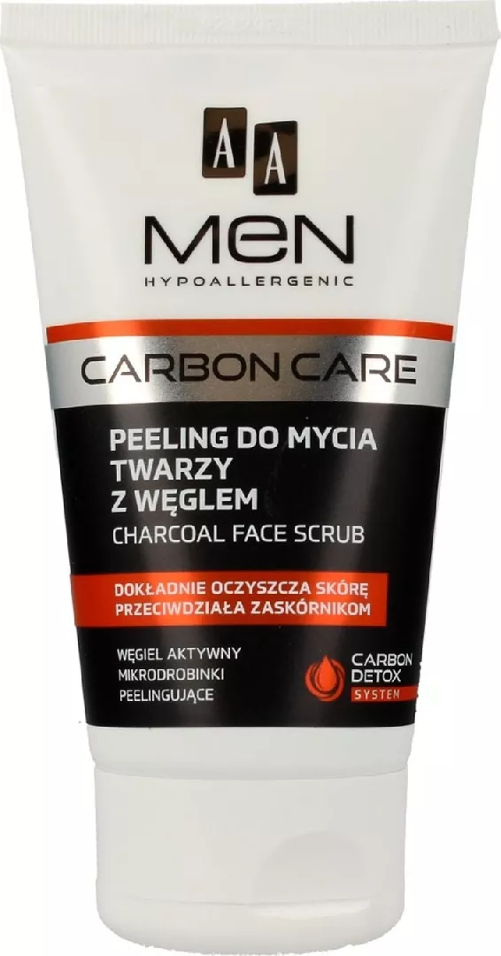 AA Facial cleansing scrub with charcoal