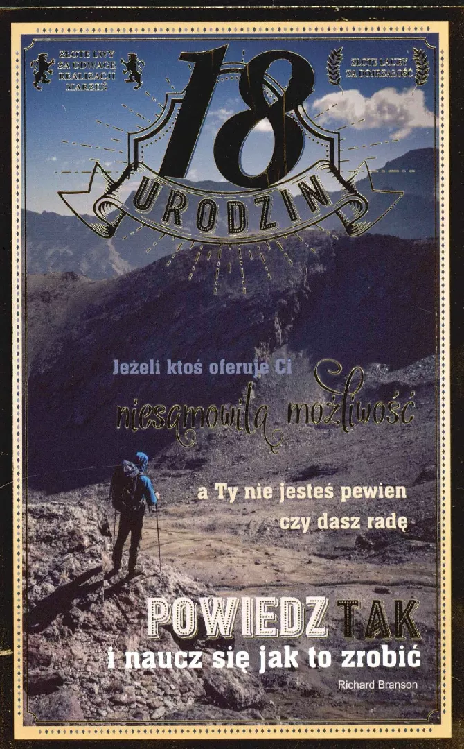 AB Card Karnet 18-Te urodziny U68