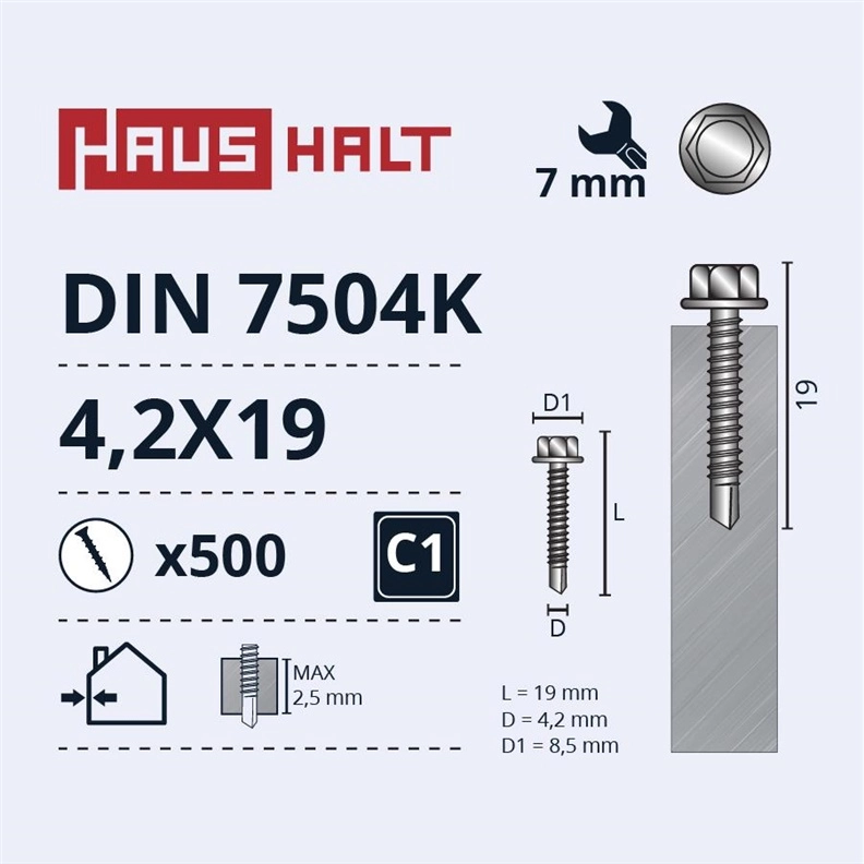 SELF SCREW 4 2X19 DIN7504K ZN