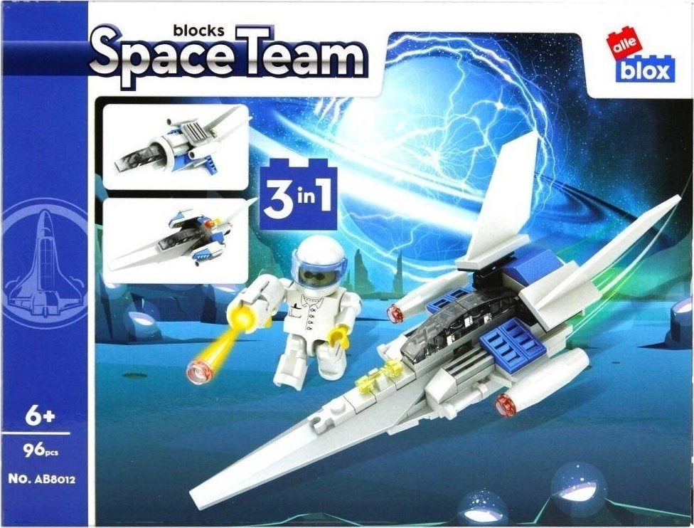 ALLEBLOX Klocki konstrukcyjne Space 96 elementów