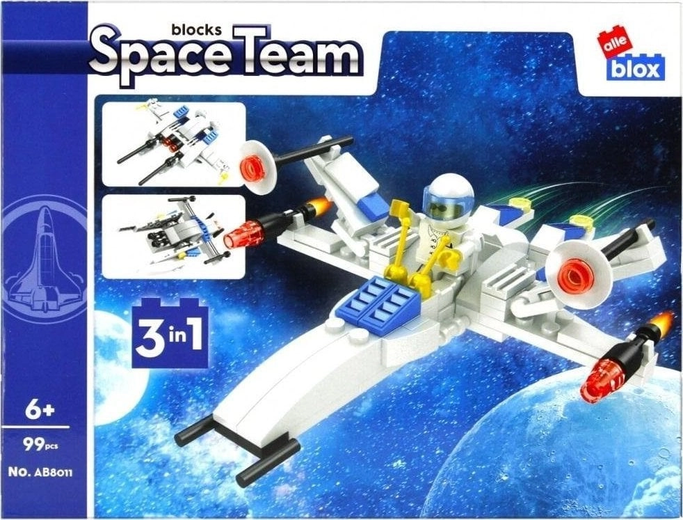 ALLEBLOX Klocki konstrukcyjne Space 99 elementów