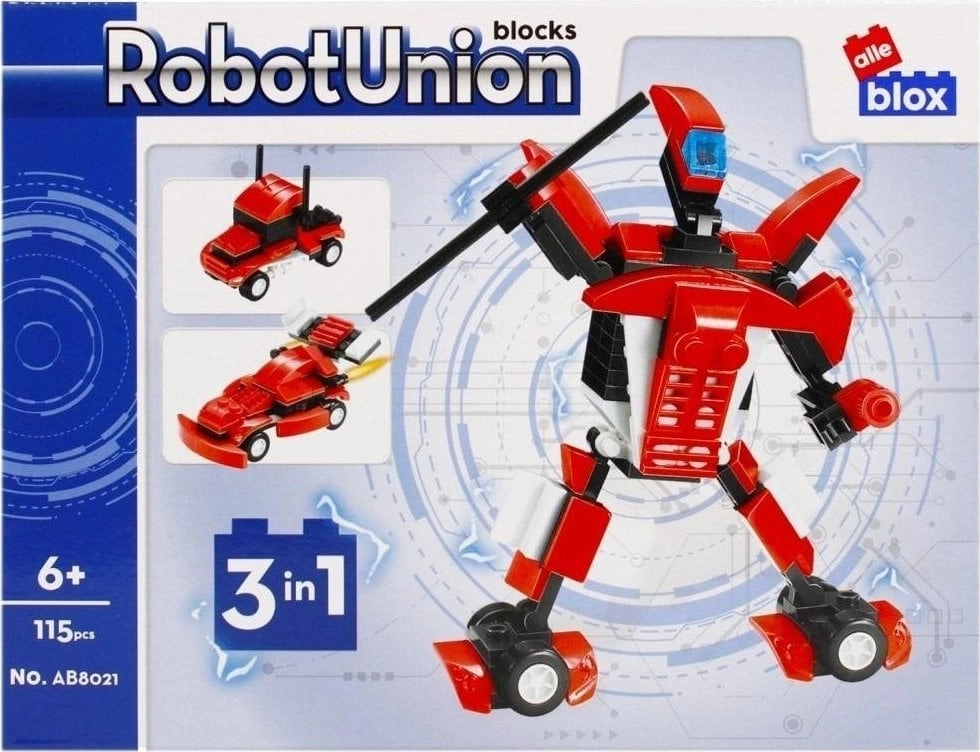 Robot construction blocks 115 elements ALLEBLOX