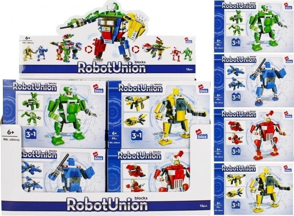 Alleblox Robot construction blocks 62-65el p12