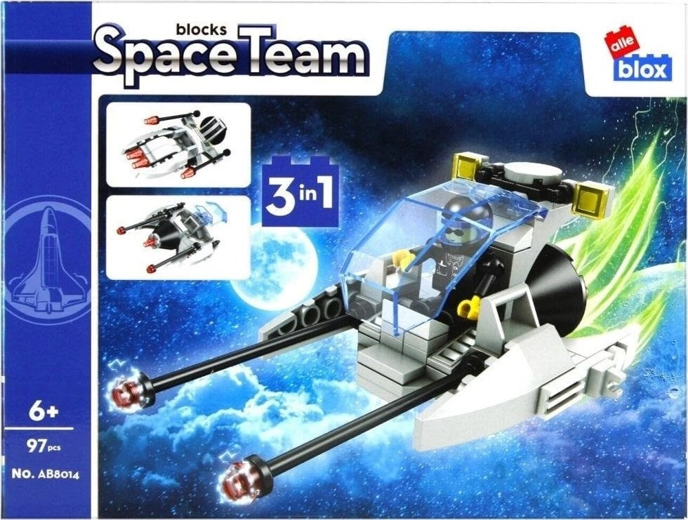 ALLEBLOX Klocki konstrukcyjne Space 97 elementów