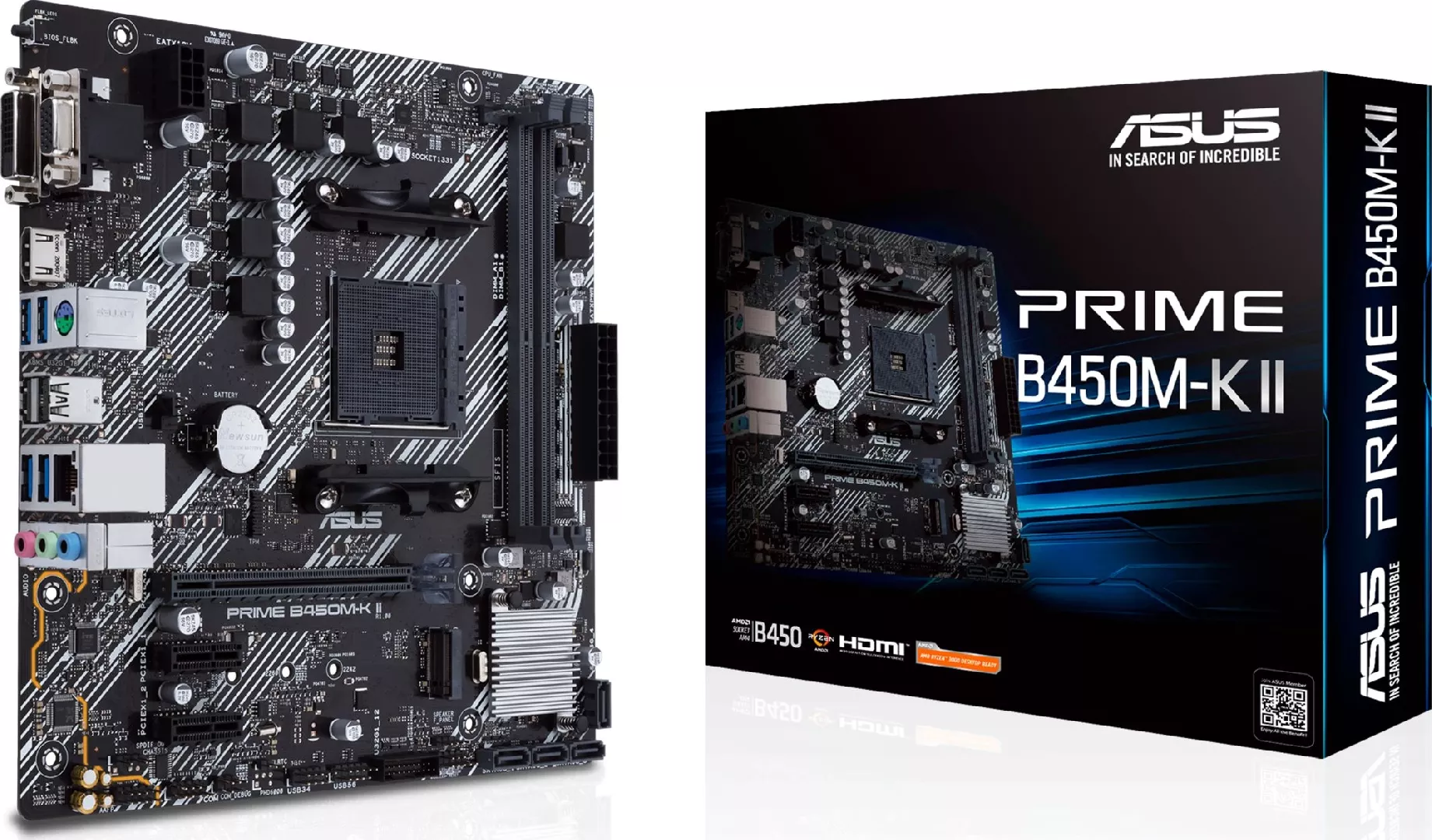 Pagrindinė plokštė Asus PRIME B450M-K II