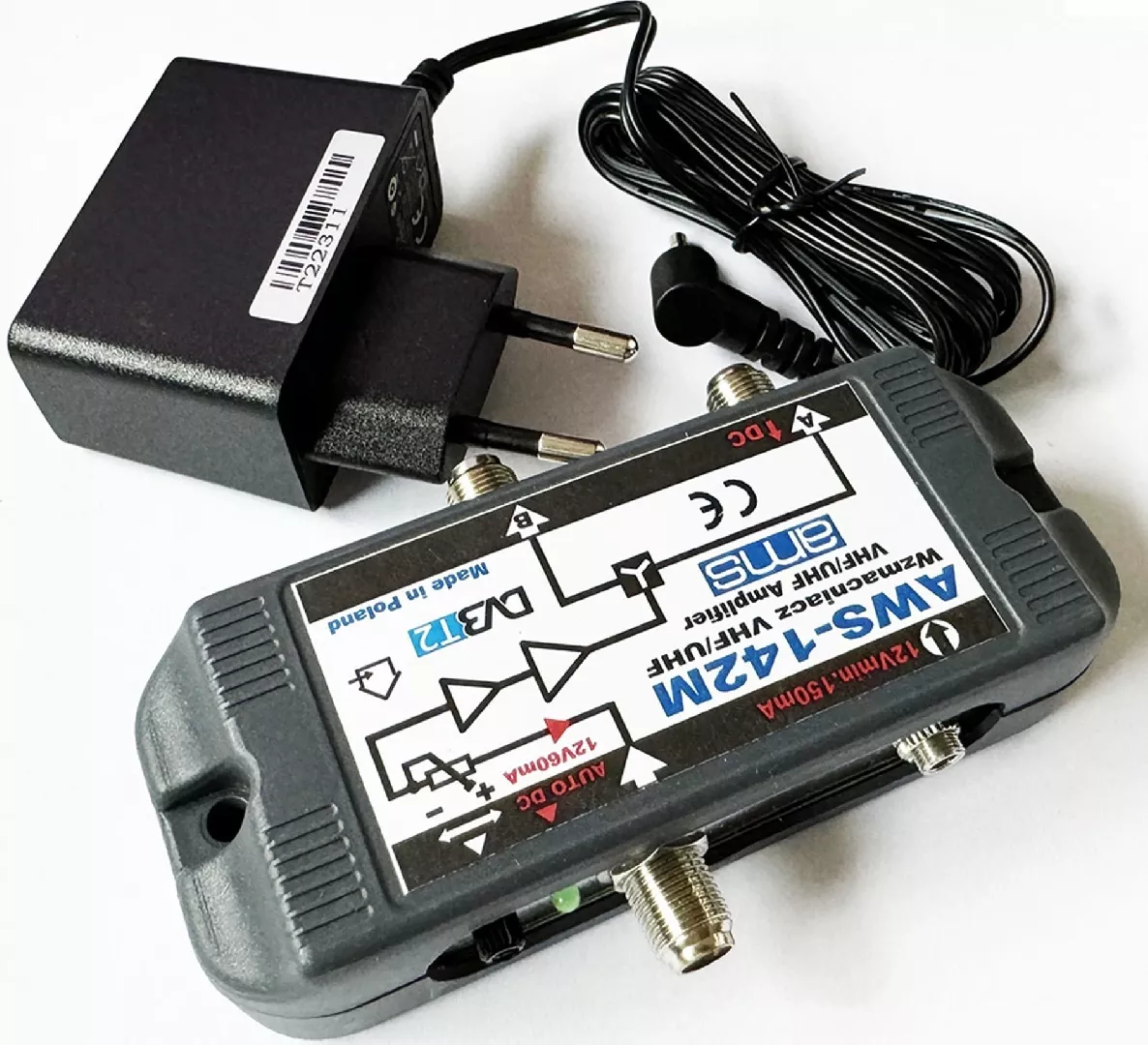 Tuner TV AMS Wzmacniacz antenowy telewizji
