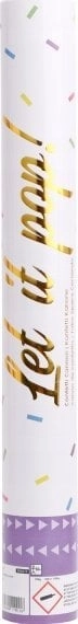 Multicolor confetti cannon  quadrangular foil  40