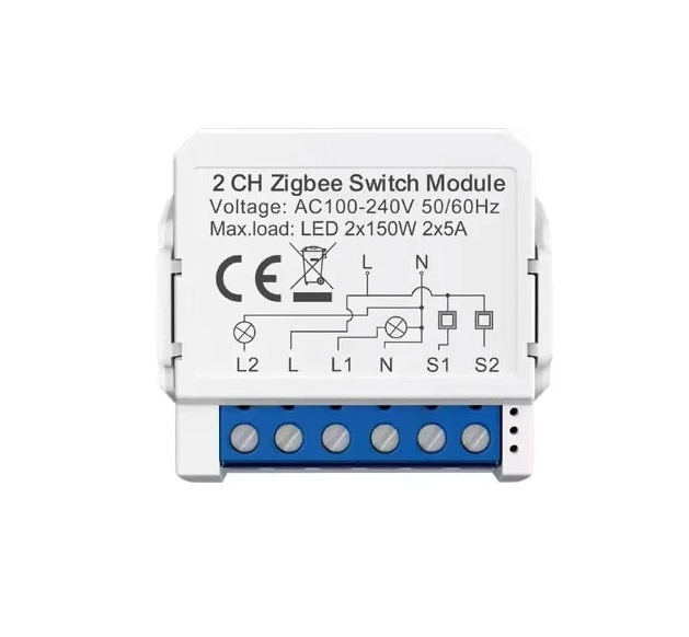 Smart switch module ZigBee Avatto ZWSM16-W2