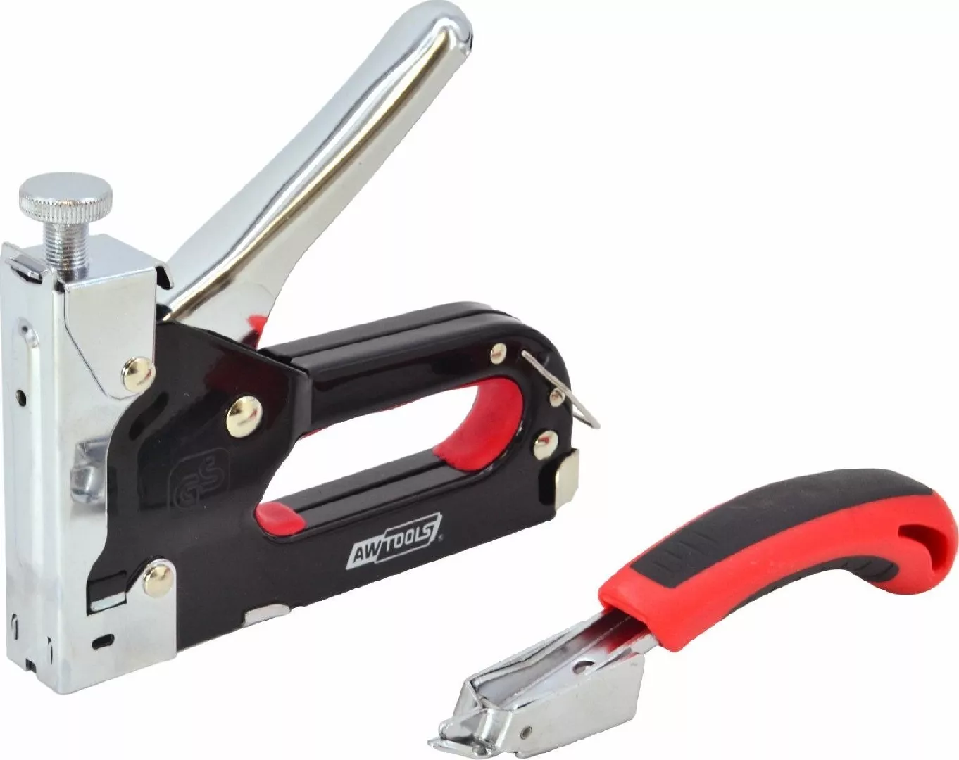 AWTOOLS STAPLER 4-14mm BLACK METAL +