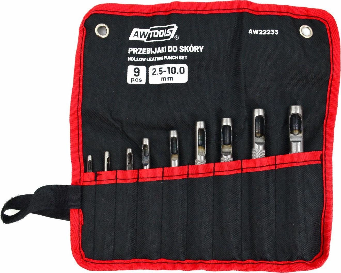 AWTools AWTOOLS LEATHER PUNCHERS 9 pcs