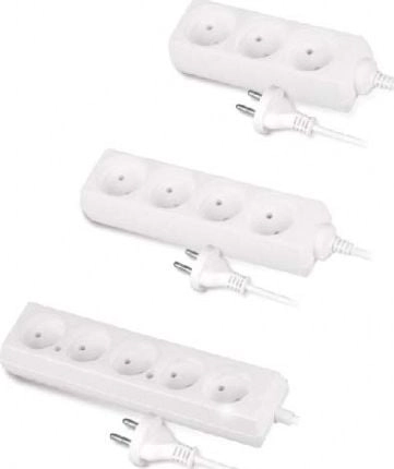 AWTools white home extension cord without