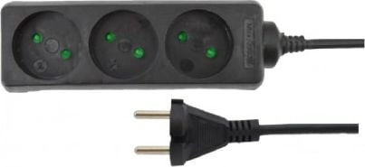 AWTools home extension cord black ungrounded