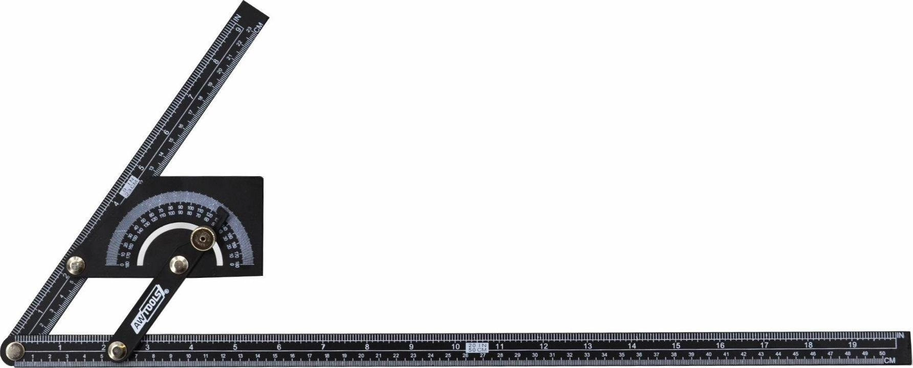 AWTools AWTOOLS ADJUSTABLE PROTRACTOR 230x500mm 180
