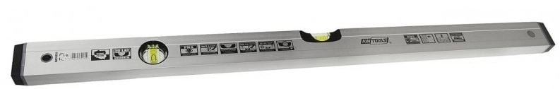 AWTools Anodized level 150cm silver 30035