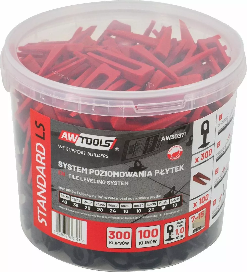 AWTools AWTOOLS STANDARD TILE LEVELING SYSTEM