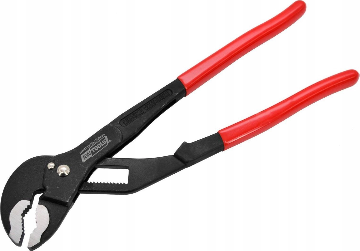 AWTOOLS ADJUSTABLE PLIERS 300mm RATCHET BLACK