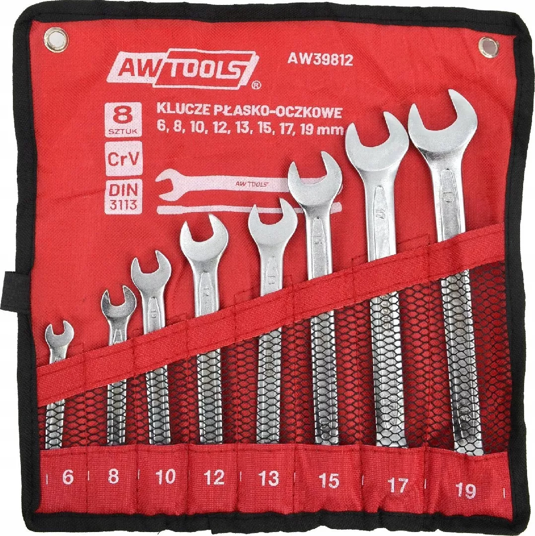 AW COMBINATION WRENCH SET. 8pcs/6mm-19mm AW39812