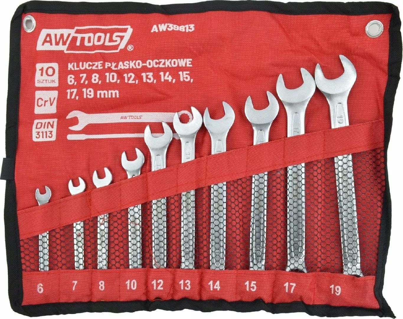AWTools AW COMBINATION WRENCH SET 10pcs/6mm-19mm