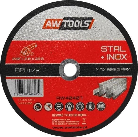 AWTools Tarcza do metalu 125 x