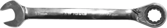 AWTools Klucz płasko-oczkowy z grzechotką 19mm