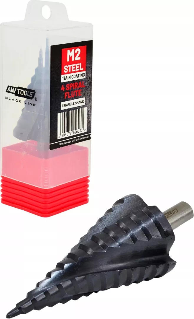 AWTOOLS SPIRAL STEP DRILL M2-TiAlN /