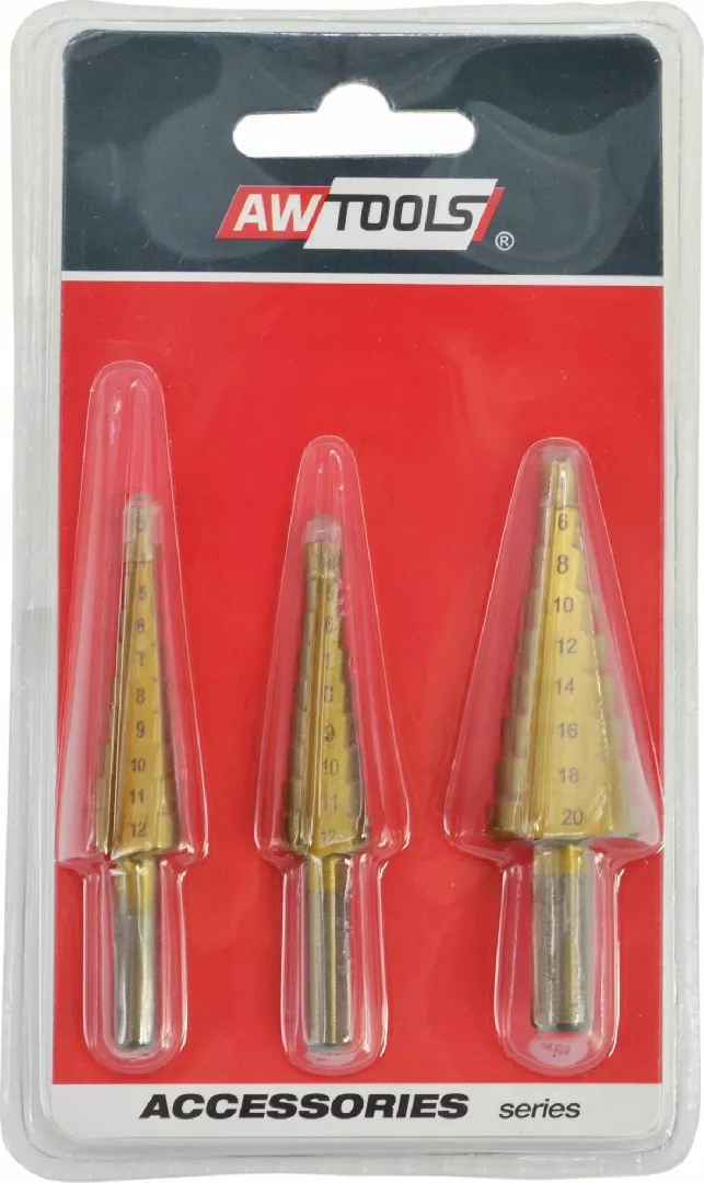 AWTools drill AWTOOLS HSS-TIN STEP DRILLS