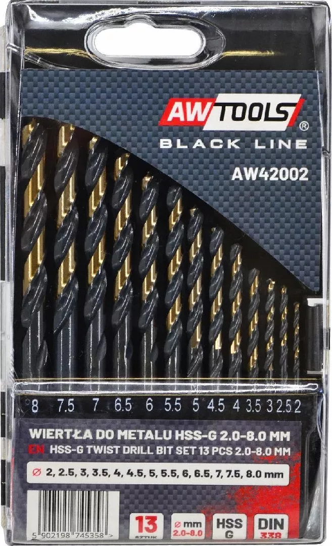 AWTOOLS METAL HSS M2 DRILL DRILL