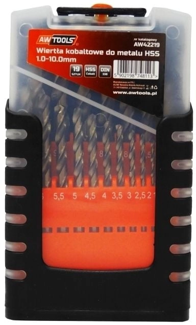 AWTools cobalt cylindrical metal drill bit