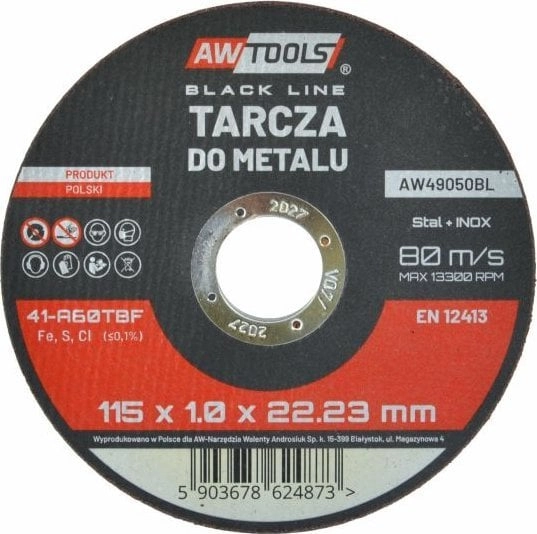AWTools AW TARCZA DO METALU  115*1