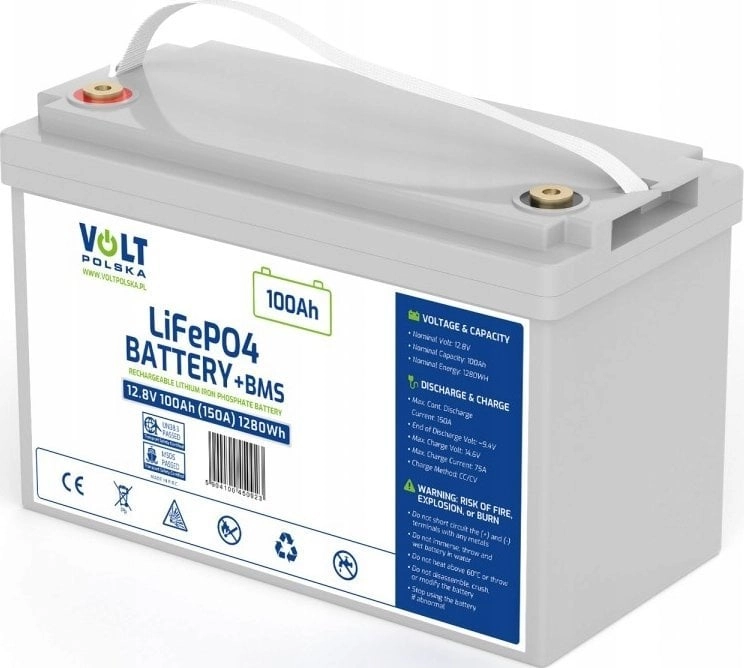 12V 100Ah (150A) BlueTooth LiFePO4 Battery