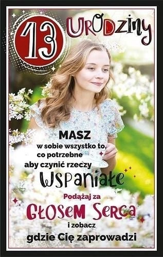 AbCard Kartka okolicznościowa Urodziny 13 U99
