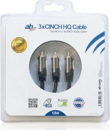 Kabel AbCom Kabel AB HQ 3xCINCH