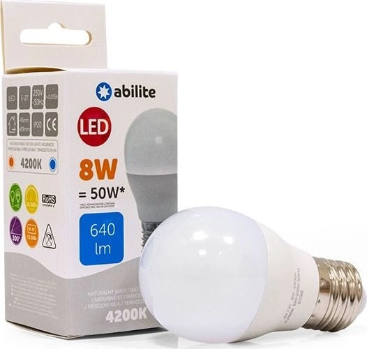 Abilite ŻARÓWKA LED ABILITE KULKA MLECZNA