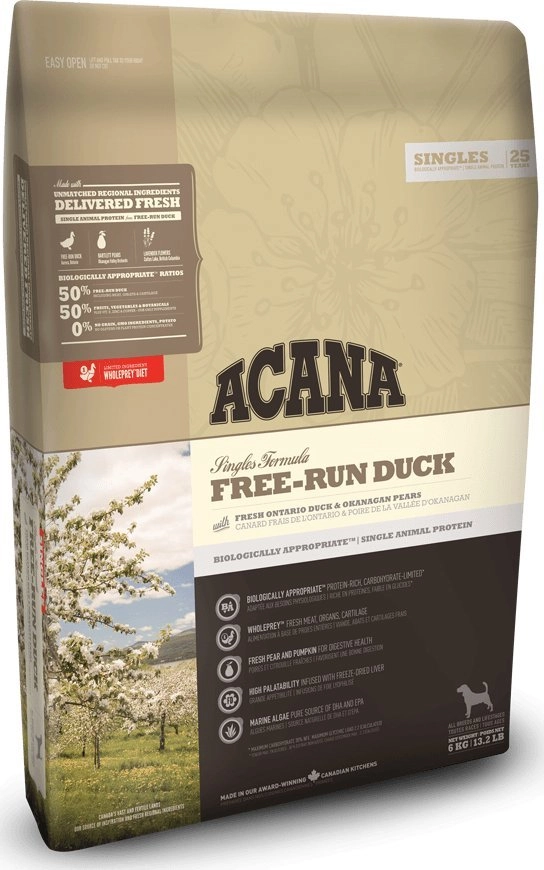 ACANA SINGLES Free-Run Duck Dry dog