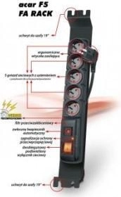 Acar Power strip F5 FA RACK