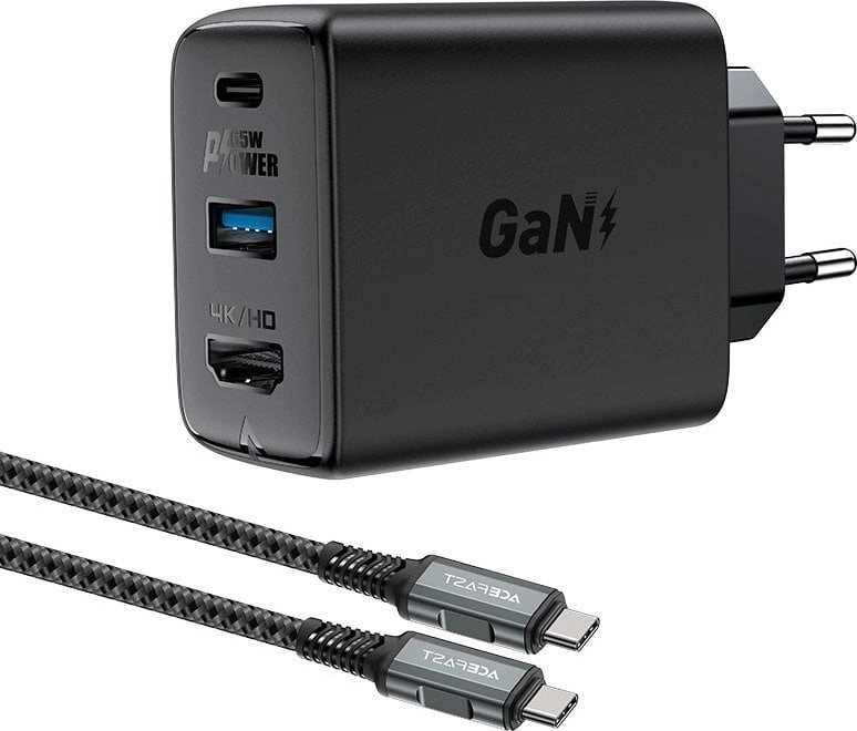 Acefast 2in1 GaN 65W USB Type