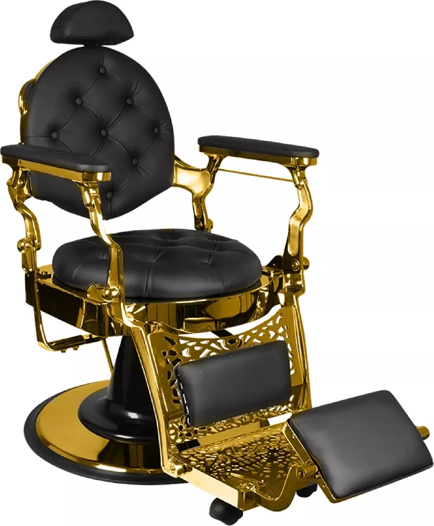 Activeshop Gabbiano Giulio Gold barber chair