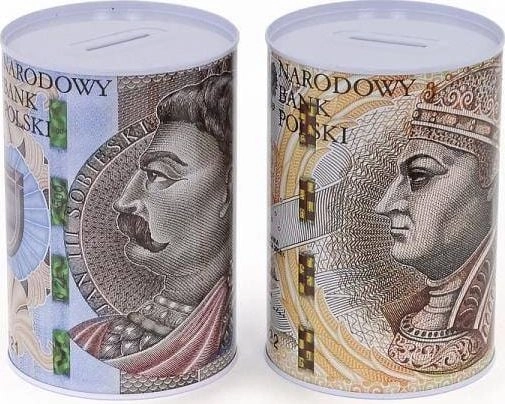 Piggy bank  metal currency PLN 500501