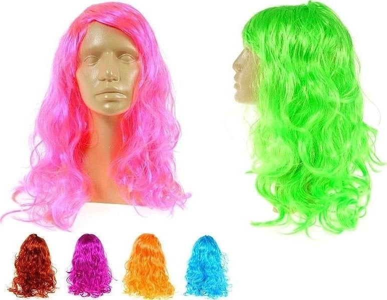 MIX colored long curls wig 5901271556065